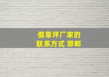 假草坪厂家的联系方式 邯郸